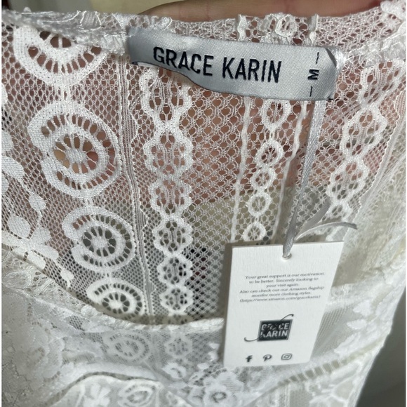 GRACE KARIN Lace Top Size M - Picture 7 of 9